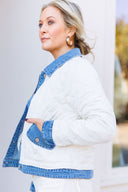 The Denim Trim Quilted Jacket Entro