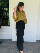 The After Hours Fringe Sweater Skirt Lalavon