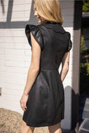 Not Your Basic Scallop Leather Dress - Laundry Dae