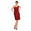 Cenia Spagetti Strap Bow Sheath Dress - Black