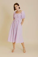 Lavender Grosgrain Midi Dress - Laundry Dae