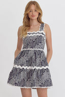 Navy + White Ric Rac Mini - Laundry Dae