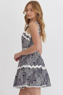 Navy + White Ric Rac Mini - Laundry Dae