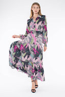Pink Leaf Emma Smocked Waist Maxi - Laundry Dae