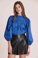 Ella Sapphire Blue Blouse - Laundry Dae