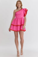 One Shoulder Valentine Mini Dress - Laundry Dae