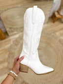 Ivory Rodeo Boots - Laundry Dae
