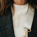 Modern Cross Necklace - WATERPROOF Pretty Simple
