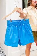 City Slick Faux Leather Shorts Entro
