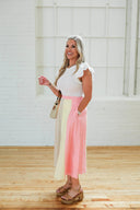 Sorbet Colorblock Skirt - Laundry Dae