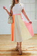 Sorbet Colorblock Skirt - Laundry Dae