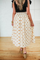 Golden Polka Dot Midi Skirt - Laundry Dae