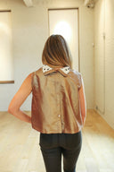 Gold Reversible Heart Vest - Laundry Dae