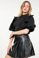 Sleek Pleat Mini Skirt - Laundry Dae