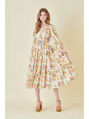 Harvest Garden Floral Midi Dress - Laundry Dae