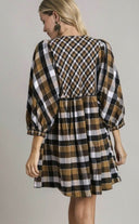 Plaid Flannel Babydoll Dress - Laundry Dae