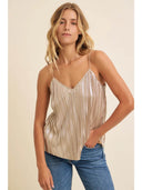 Shine Bright Pleated Tank - Laundry Dae