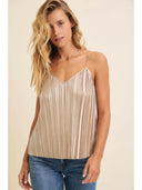 Shine Bright Pleated Tank - Laundry Dae
