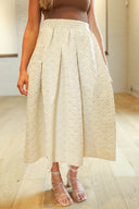 Gold Quilted Party Skirt - Laundry Dae