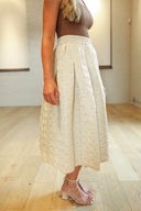 Gold Quilted Party Skirt - Laundry Dae