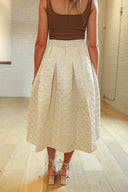 Gold Quilted Party Skirt - Laundry Dae