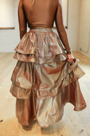 Teagan Maxi Skirt | Gold - Laundry Dae