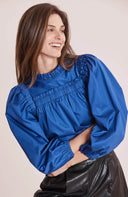 Ella Sapphire Blue Blouse - Laundry Dae