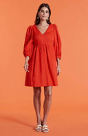 Eva Solid Linen Dress - Laundry Dae