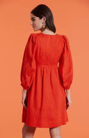 Eva Solid Linen Dress - Laundry Dae