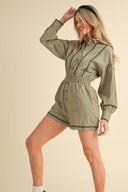Striped Days Golden Romper - Laundry Dae