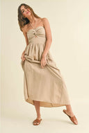 Twisted Halter Maxi Dress - Laundry Dae