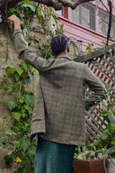 Josie Oversized Teal Plaid Blazer - Laundry Dae