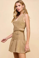 Khaki Breeze Mini Dress - Laundry Dae