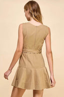 Khaki Breeze Mini Dress - Laundry Dae