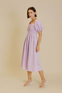 Lavender Grosgrain Midi Dress - Laundry Dae