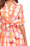 Morning Plaid Maxi Dress - Laundry Dae