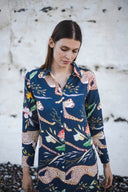 Navy Cheetah Running Tunic - Laundry Dae
