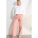 Cotton Twill Wide Leg Pants - Laundry Dae