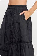 Quilted Unbalance Midi Skirt - Laundry Dae