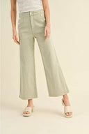 Washed Cotton Button Detail Pants - Laundry Dae