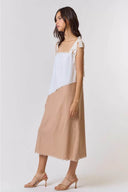 Scalloped Colorblock Midi Dress - Laundry Dae