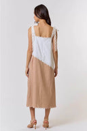 Scalloped Colorblock Midi Dress - Laundry Dae