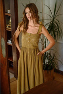 Eyelet Straw Maxi Dress - Laundry Dae