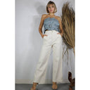 Cotton Twill Wide Leg Pants - Laundry Dae