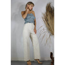 Cotton Twill Wide Leg Pants - Laundry Dae