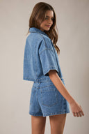 DENIM CROP SHIRT LE LIS
