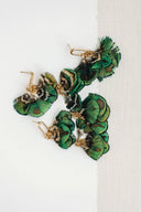 Mallard Feather Tassel Statement Earrings St Armands Designs of Sarasota