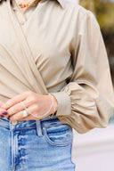 The Taupe Tiedown Top