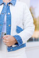 The Denim Trim Quilted Jacket Entro