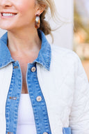 The Denim Trim Quilted Jacket Entro